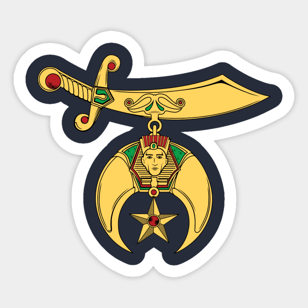 Shriners Emblem Sticker by art_by_suzie